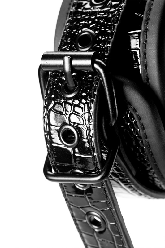 Поножі BLAZE LUXURY ANKLE CUFF CROCO, із замкожі, чорні - Зображення 6