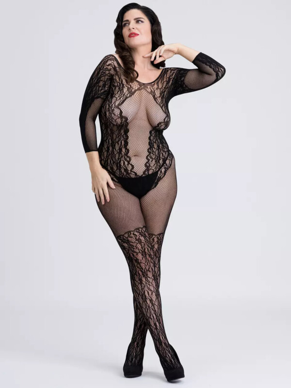 Бодістокінг з комбінованого матеріалу Fifty Shades Of Grey Captivate чорний, розмір Plus Size (EU: 46-52) - Изображение 1