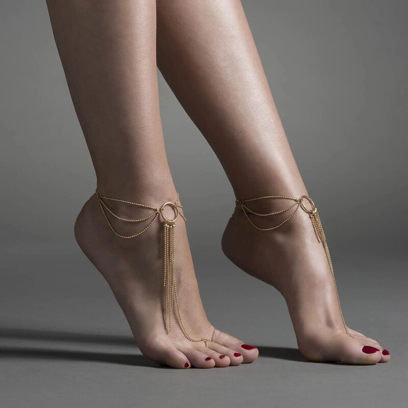 Браслети для ніг Bijoux Indiscrets Magnifique Feet Chain, золоті