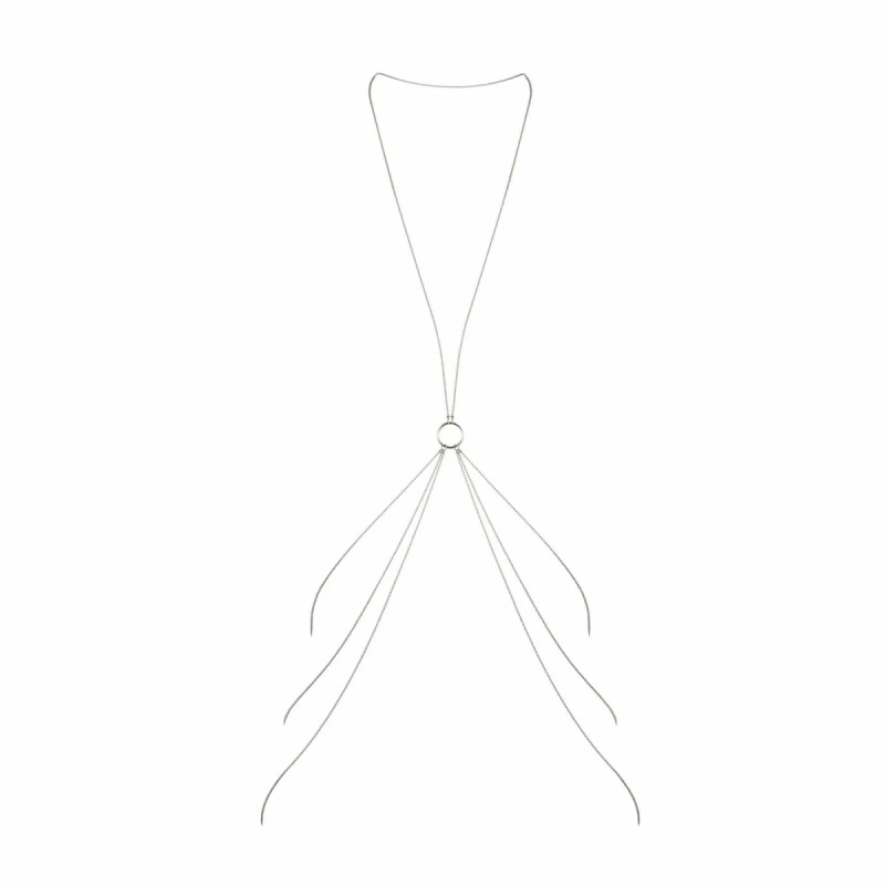 Прикраса для тіла Bijoux Indiscrets Magnifique 8 Body Chain, сріблясте - Изображение 3