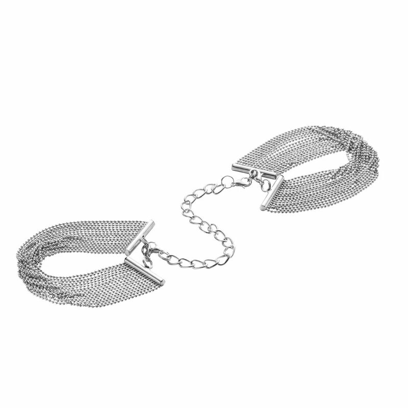 Браслети-наручники MAGNIFIQUE Bijoux Indiscrets, сріблясті - Зображення 2