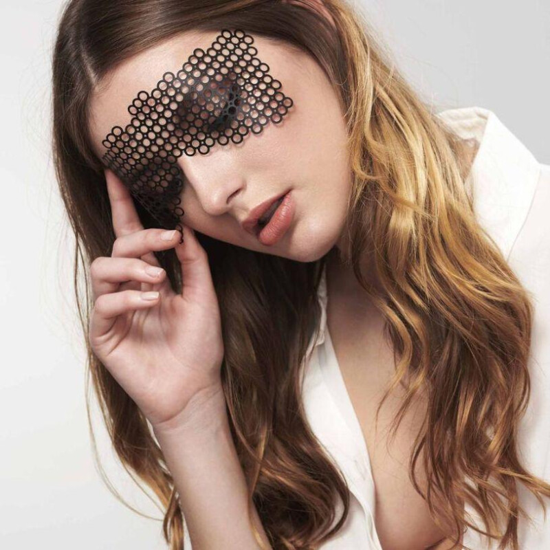 Самоклеюча вінілова маска Erika Bijoux Indiscrets, чорна, One Size - Зображення 3