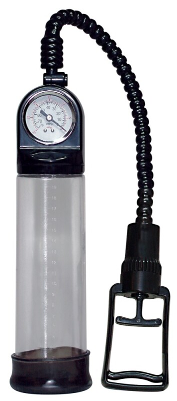 Вакуумна помпа з манометром Penis Pump Deluxe, пластик - Изображение 1