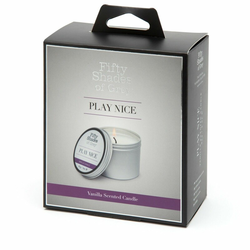 Ароматична свічка Fifty Shades of Gray, 90 г, Play Nice Vanilla Candle з ароматом ванілі - Изображение 2