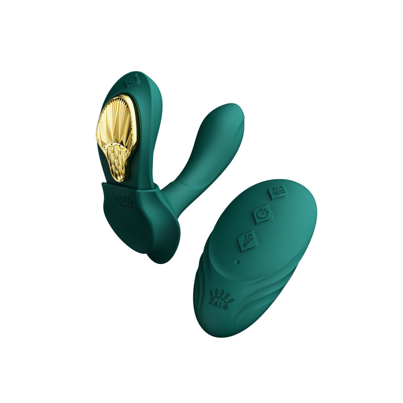 Вібратор в трусики AYA Zalo Turquoise Green на пульті керування - Зображення 1