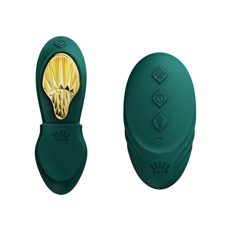 Вібратор в трусики AYA Zalo Turquoise Green на пульті керування - Зображення 8