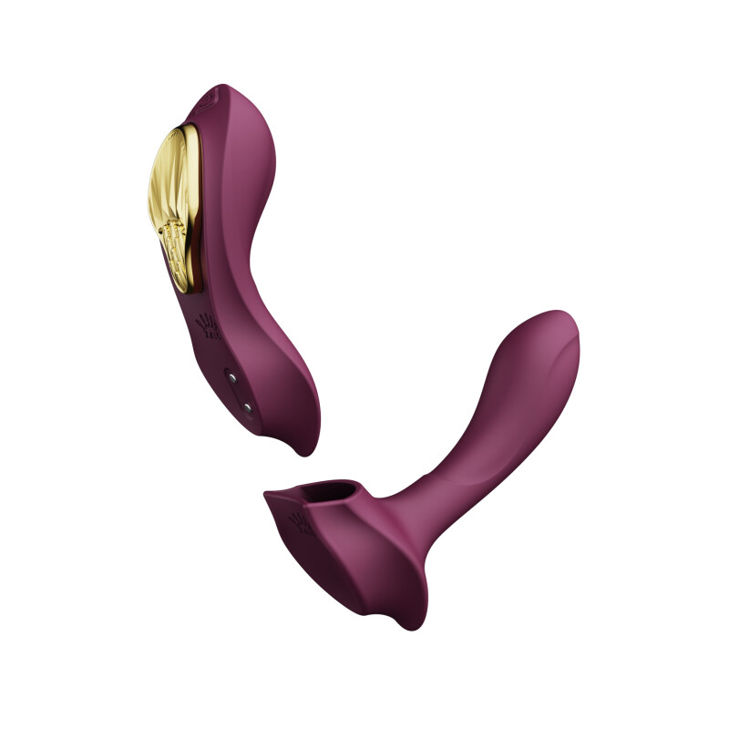 Вібратор в трусики AYA Zalo Velvet Purple на пульті керування - Зображення 2