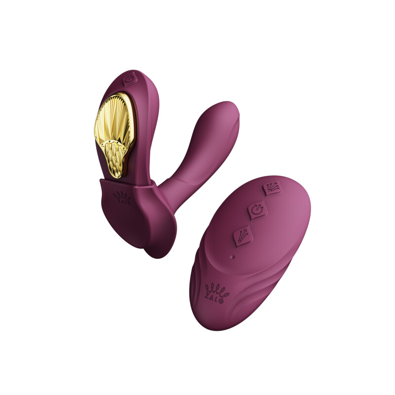 Вібратор в трусики AYA Zalo Velvet Purple на пульті керування - Зображення 1