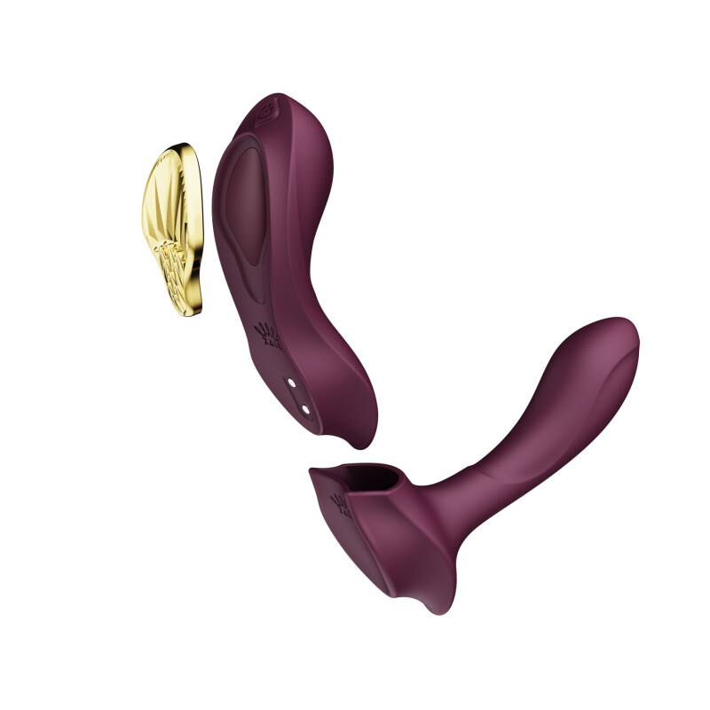 Вібратор в трусики AYA Zalo Velvet Purple на пульті керування - Зображення 3