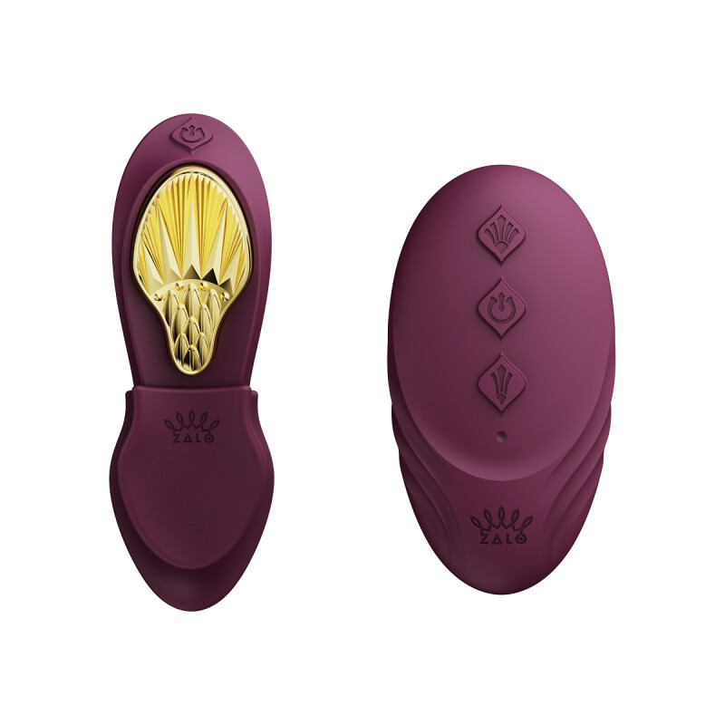 Вібратор в трусики AYA Zalo Velvet Purple на пульті керування - Зображення 9