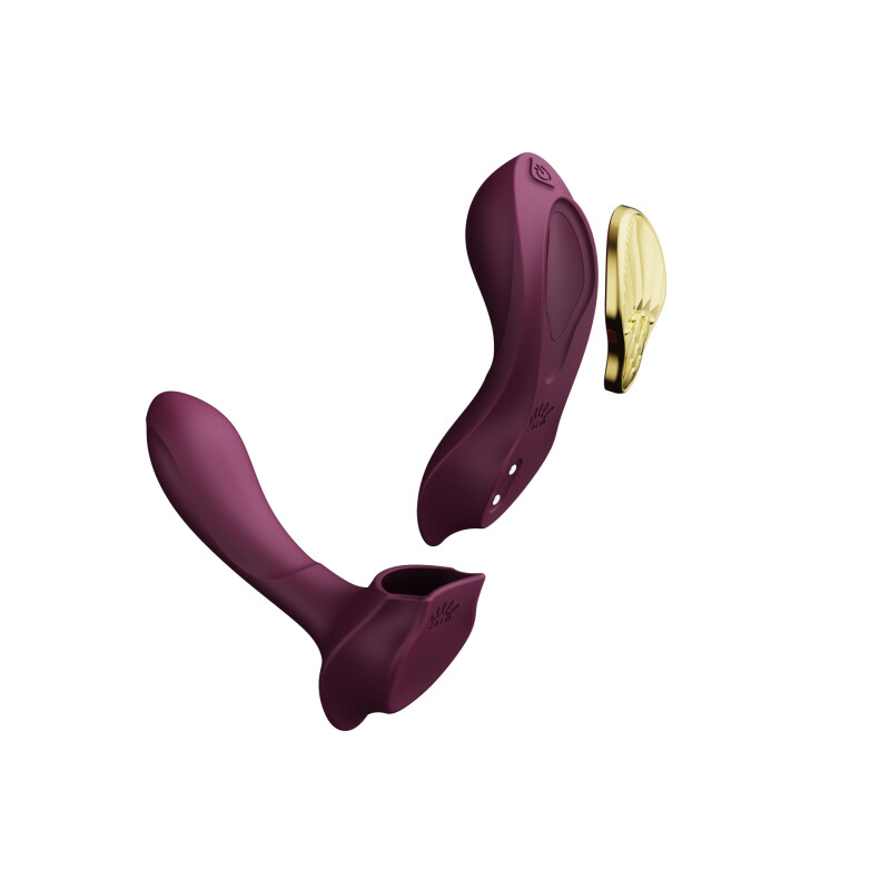 Вібратор в трусики AYA Zalo Velvet Purple на пульті керування - Зображення 4