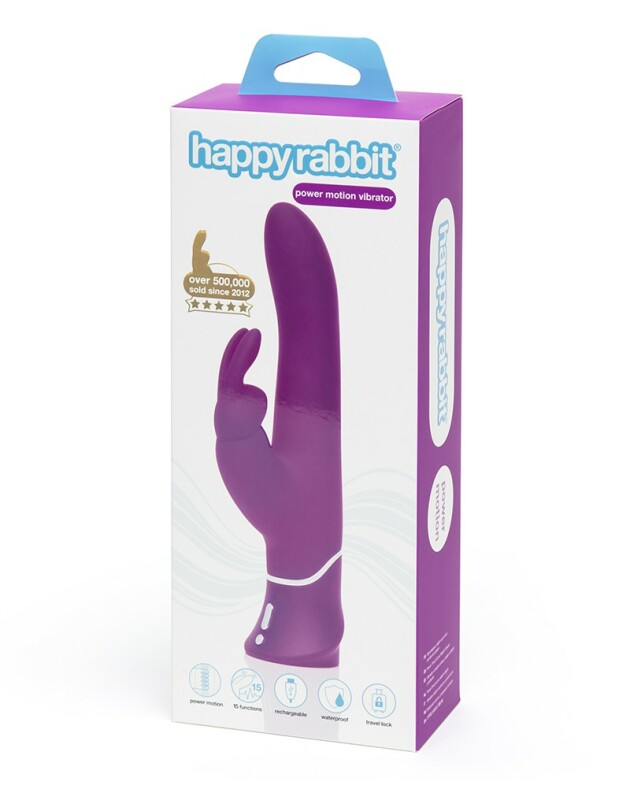 Вібратор-кролик HAPPY RABBIT CURVE POWER MOTION, фіолетовий - Изображение 1