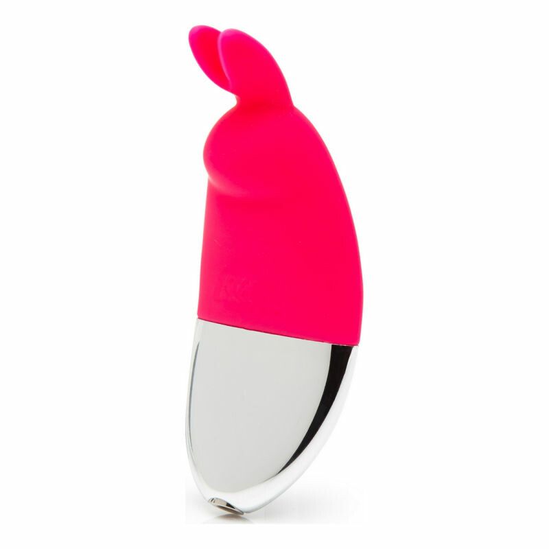 Вібратор для клітора Lovehoney Happy Rabbit з вушками кролика, рожевий, 10.2 см