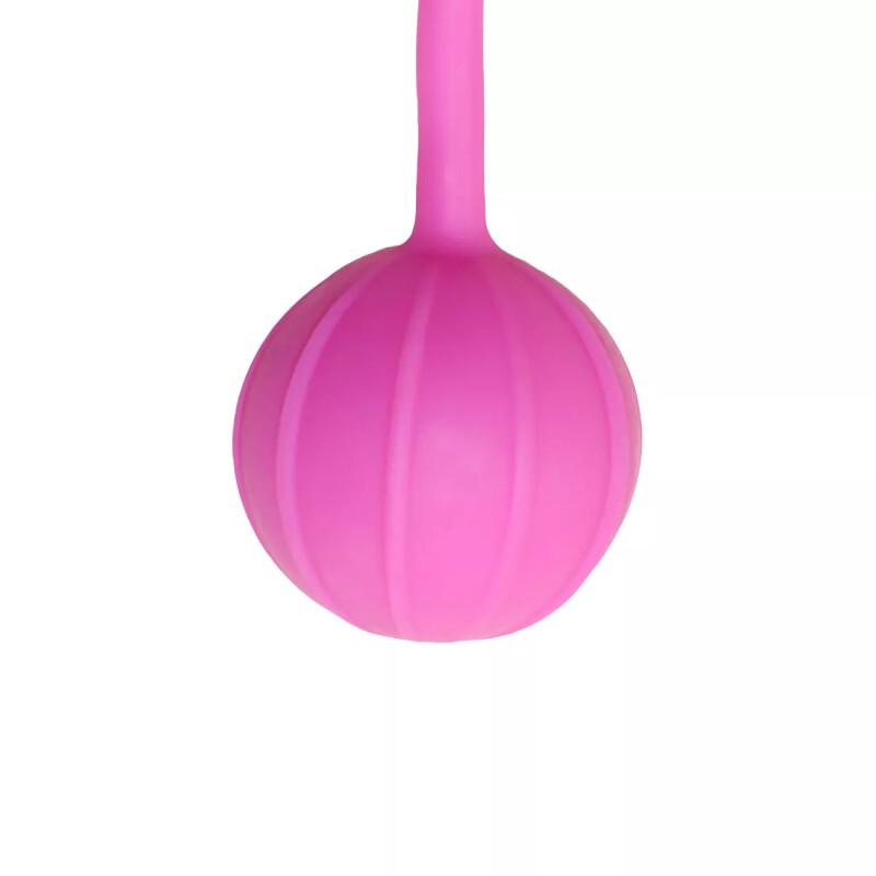 Вагінальні кульки рельєфні Easytoys рожеві, 16 х 3 см - Зображення 1