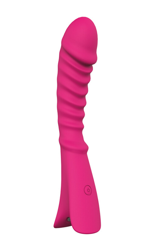 Вібратор із стимулюючим рельєфом Dream Toys рожевий, 20 х 3.7 см
