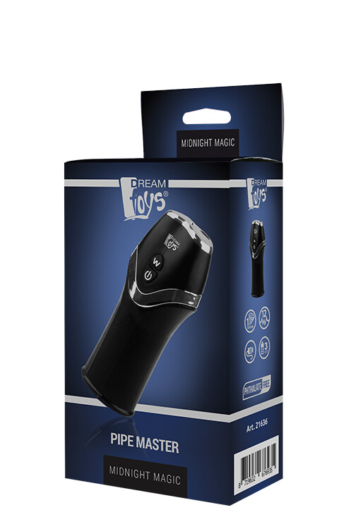 Мастурбатор з вібрацією MIDNIGHT MAGIC PIPE MASTER для голівки, чорний - Изображение 4
