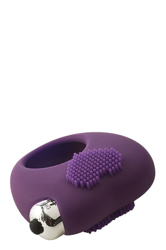 Ерекційне кільце з вібрацією Dream Toys FLIRTS COCKRING PURPLE - Зображення 4