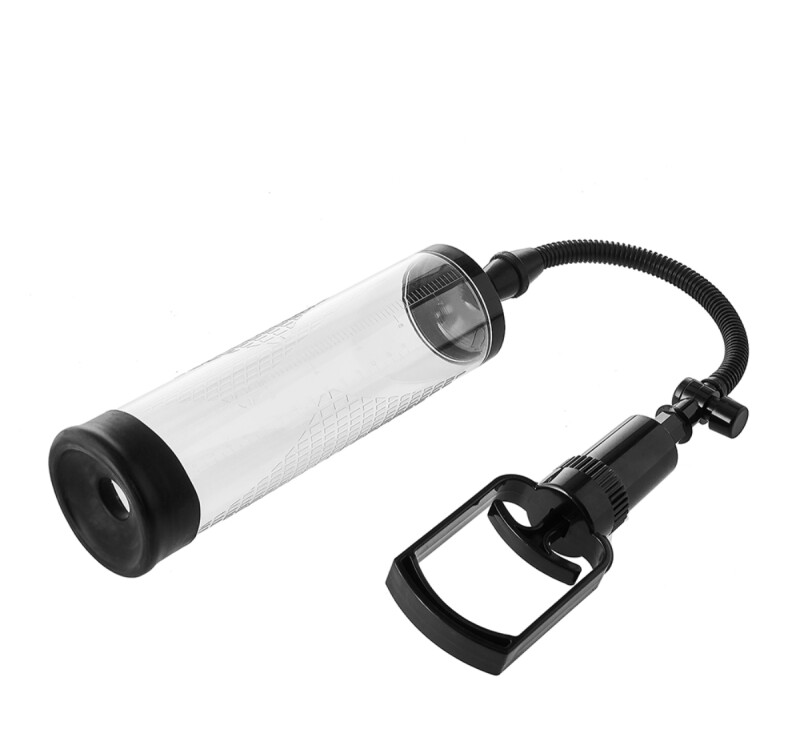 Вакуумна помпа механічна Dreamtoys Ramrod з ерекційним кільцем, прозора, 20 х 5.9 см - Изображение 2