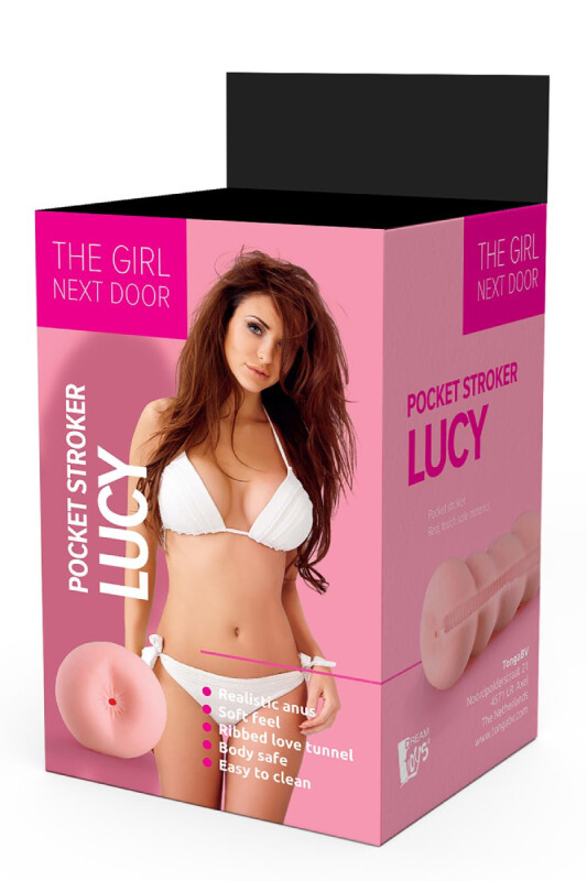 Мастурбатор-анус Dreamtoys The girl next door з відкритим кінцем, бежевий, 15 х 7 см - Изображение 4