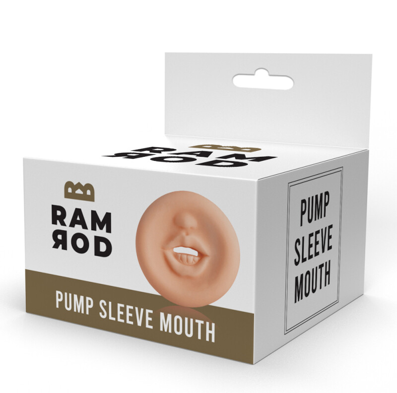 Насадка для вакуумної помпи Dreamtoys Ramrod у вигляді рота, бежева, 7.5 х 5 см - Изображение 1