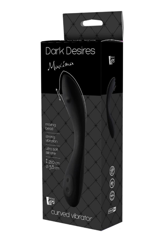 Вібратор з кулькою для точки G Dream Toys чорний, 21 х 3.8 см - Зображення 1