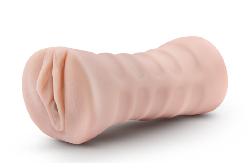 Мастурбатор-вагіна Blush M for Men з віброкулею, кібершкіра, бежевий, 12.7 х 3.1 см - Изображение 3