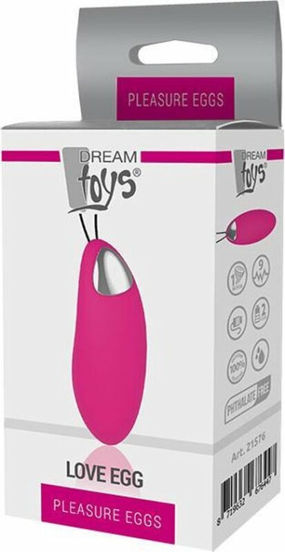 Віброяйце Dream Toys рожеве, 10.9 х 4.1 см - Изображение 2