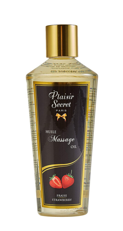Олія для сухого масажу Plaisir Secret, з ароматом полуниці, 250 мл
