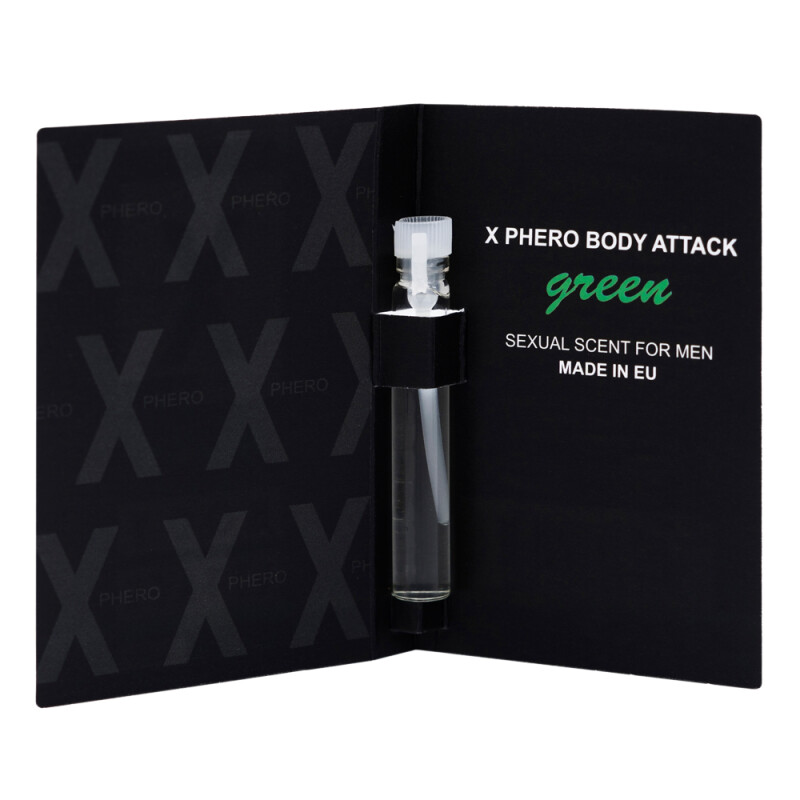 Парфуми з феромонами для чоловіків Body Attack MEN Green X-PHERO, 1 мл - Изображение 1
