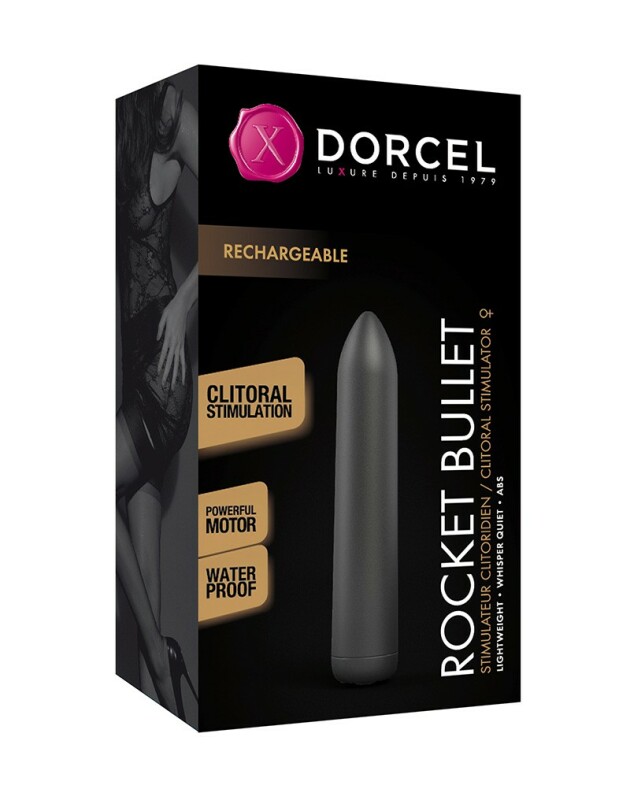 Віброкуля Dorcel, перезаряджається, чорна, 8.7 х 1.6 см - Изображение 2