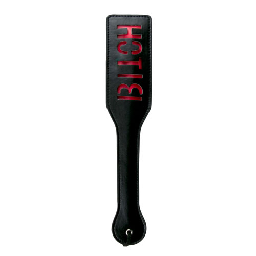 Паддл з написом Bitch від Easy Toys, чорний з червоним, 33 см