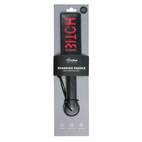 Паддл з написом Bitch від Easy Toys, чорний з червоним, 33 см - Зображення 3