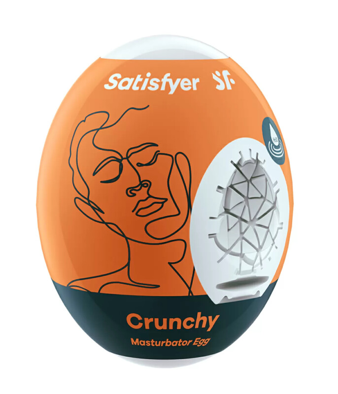 Мастурбатор, що самозмащується Masturbator Egg Crunchy - Зображення 2
