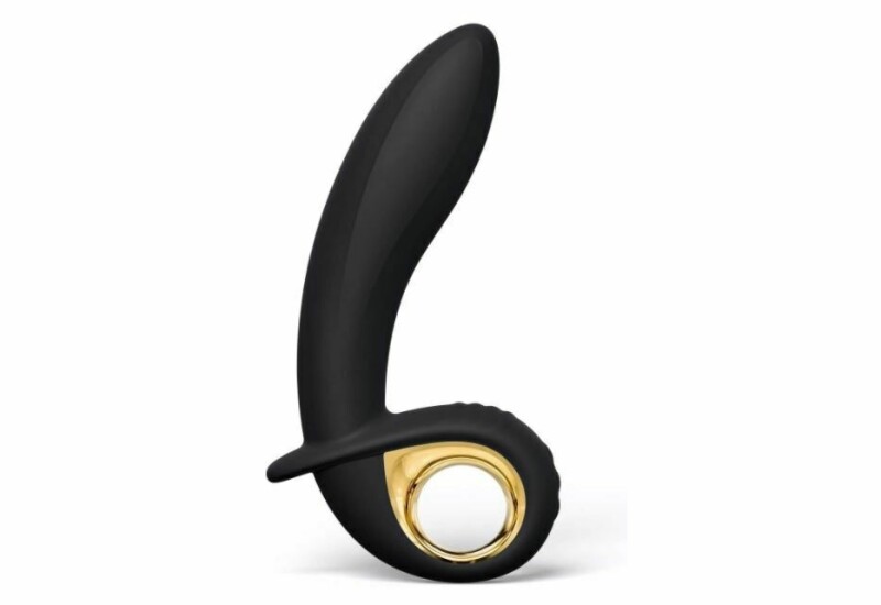 Вібратор для точки G Dorcel, з накачуванням, силіконовий, чорний, 16.2 х 3.5 см