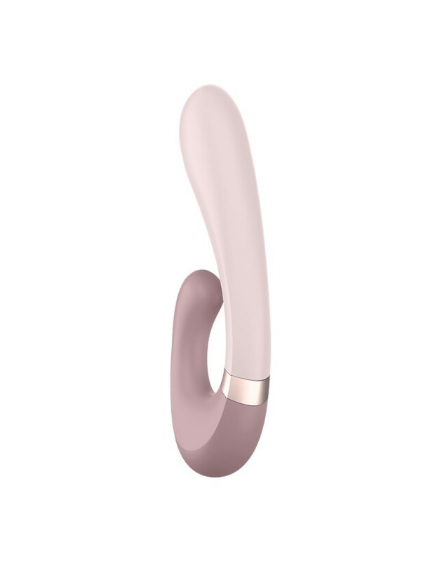Подвійний смарт вібратор із функцією нагріву Satisfyer Heat Wave Connect App Mauve - Зображення 3
