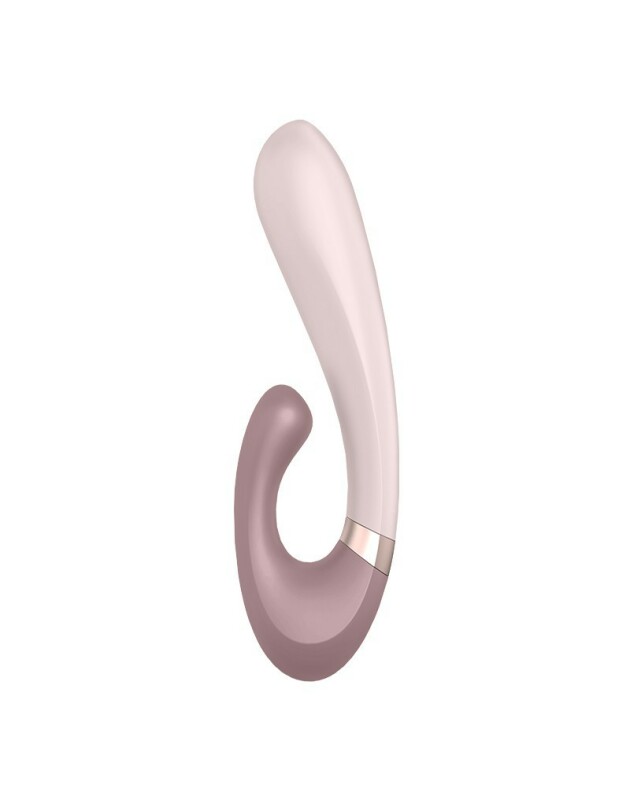Подвійний смарт вібратор із функцією нагріву Satisfyer Heat Wave Connect App Mauve - Зображення 2