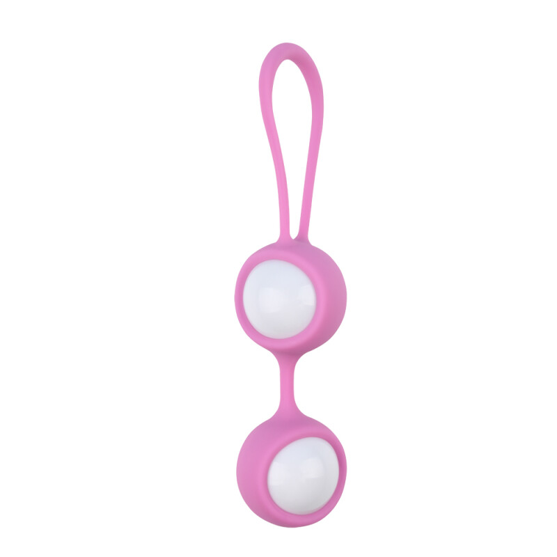 Вагінальні кульки Chisa Geisha Balls на м'якій зчіпці, рожеві, 17 х 3.4 см - Зображення 1