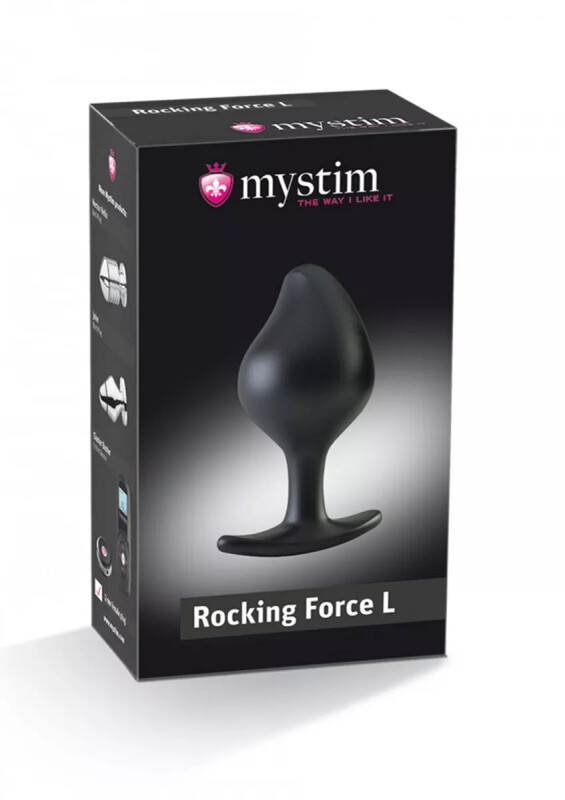Анальна пробка для електростимуляції Mystim чорна, 10.5 х 4.7 см - Зображення 4