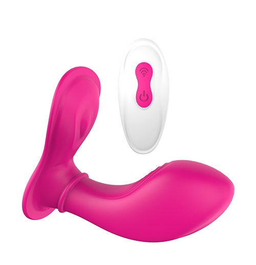 Вібратор для клітора та точки G Dream Toys на дистанційному пульті керування, рожевий, 12 х 3.3 см - Зображення 2