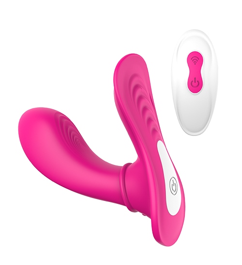 Вібратор для клітора та точки G Dream Toys на дистанційному пульті керування, рожевий, 12 х 3.3 см