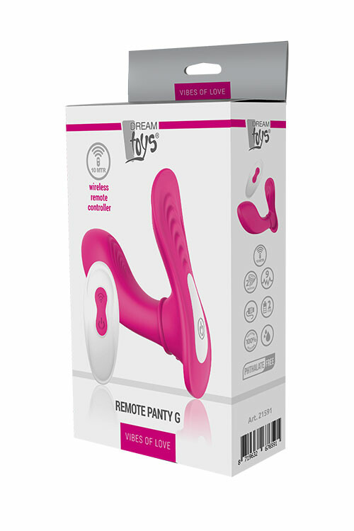 Вібратор для клітора та точки G Dream Toys на дистанційному пульті керування, рожевий, 12 х 3.3 см - Зображення 1