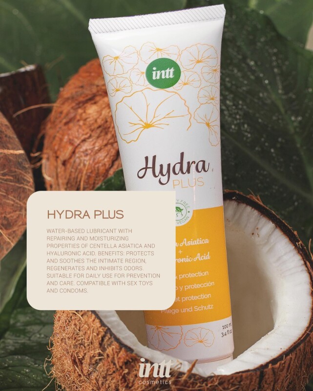 Лубрикант Intt Hydra Plus (Vegan), 100 мл, на водній основі, з загоювальним ефектом - Зображення 4