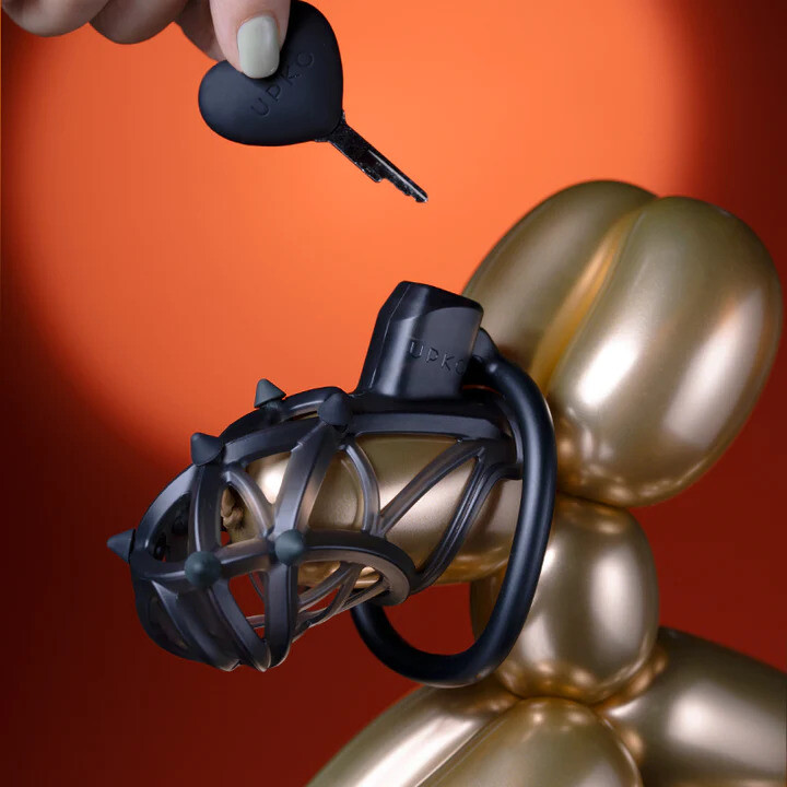 Чоловічий пояс вірності UPKO Caged Beast Male Chastity Device Kit, чорний