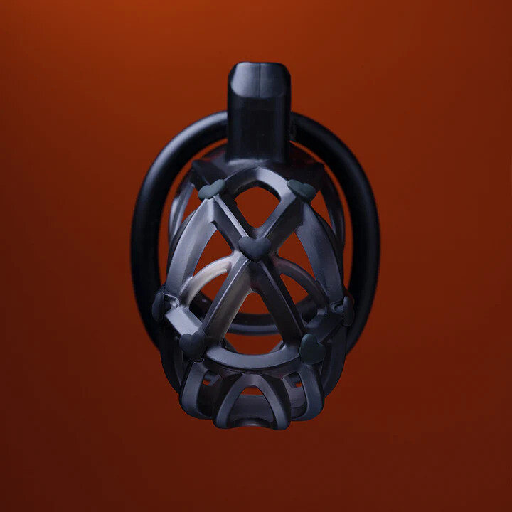 Чоловічий пояс вірності UPKO Caged Beast Male Chastity Device Kit, оранжевий - Зображення 2
