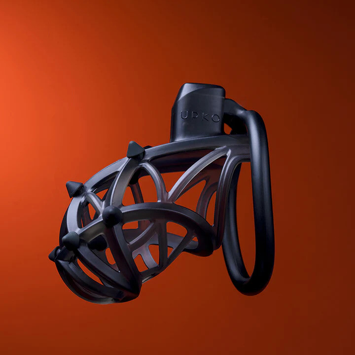 Чоловічий пояс вірності UPKO Caged Beast Male Chastity Device Kit, оранжевий