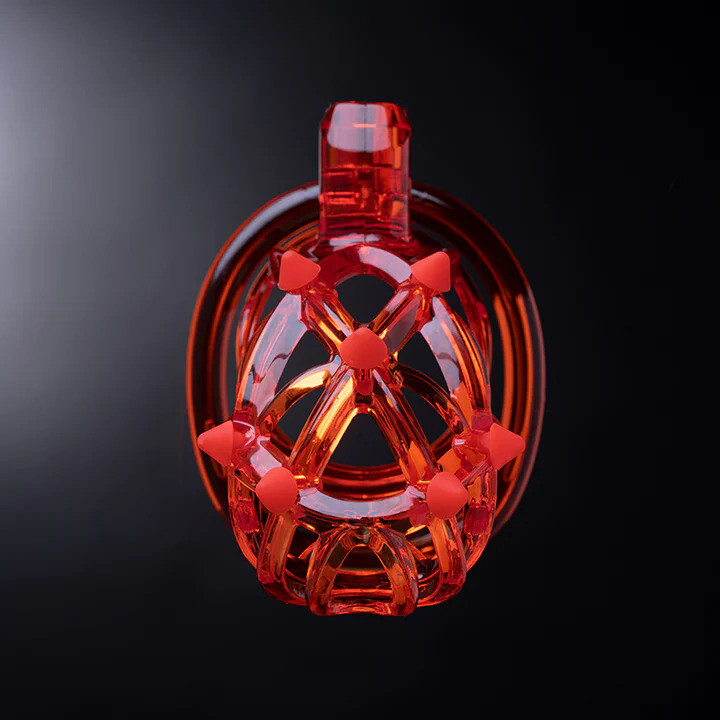 Чоловічий пояс вірності UPKO Caged Beast Male Chastity Device Kit, оранжевий - Зображення 7