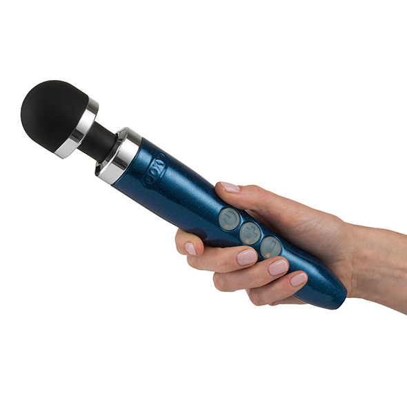 Масажер-мікрофон Doxy Die Cast 3R Wand Vibrator, синій - Зображення 2