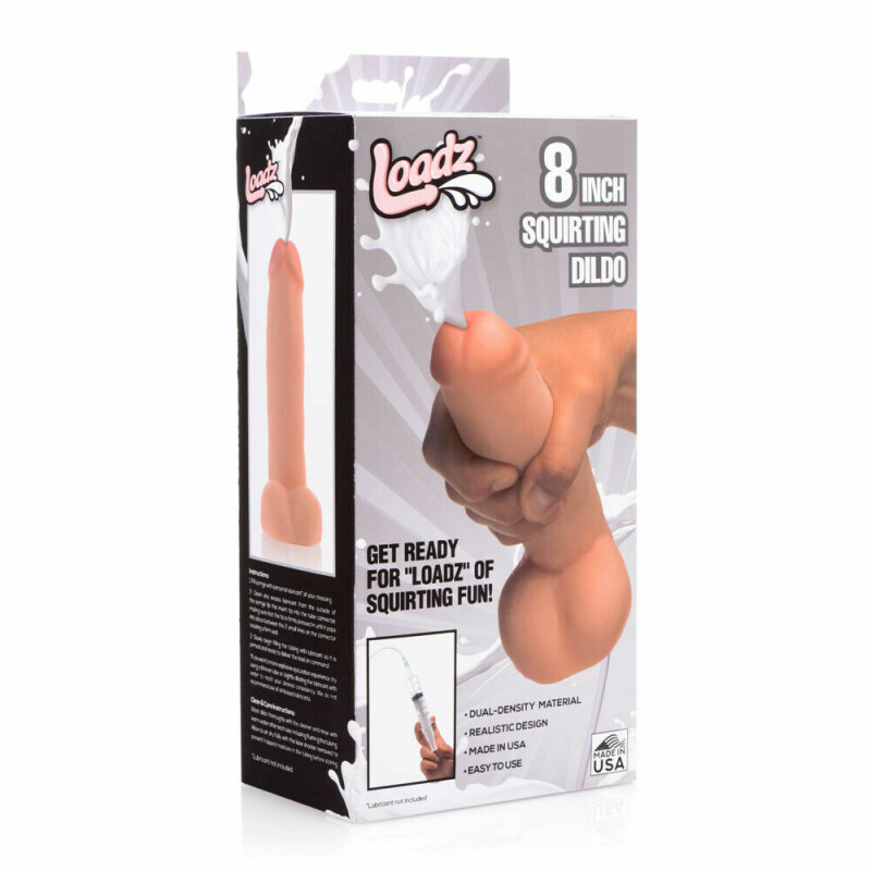 Фалоімітатор з еякуляцією Squirting Dildo реалістичний, тілесний, 20.3 см х 4.8 см - Зображення 5