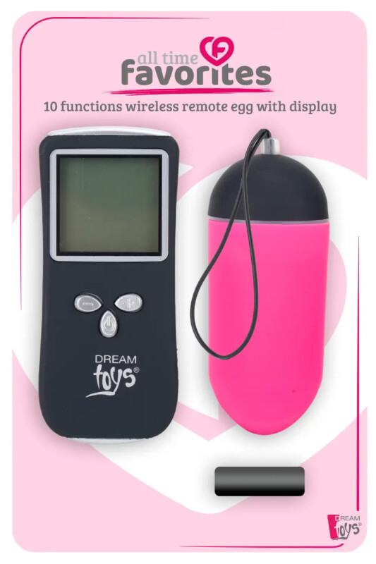 Віброяйце з пультом керування Dream Toys рожевий, 8 х 3.2 см - Зображення 1