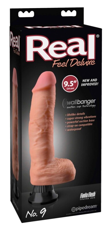 Вібратор реалістичний на присосці великий Real Feel Deluxe 9 L - Изображение 1